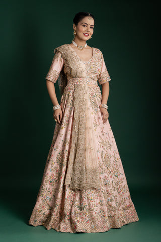 Exquisite Nude Pink Lehenga