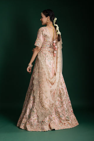 Exquisite Nude Pink Lehenga
