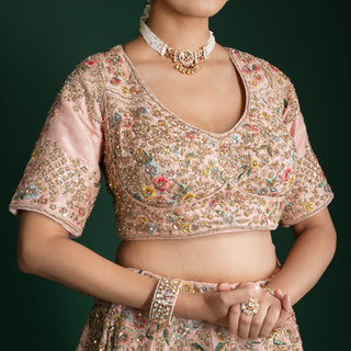 Exquisite Nude Pink Lehenga