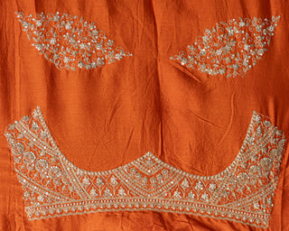 Tangerine Ember Glow Bridal Lehenga