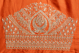 Tangerine Ember Glow Bridal Lehenga