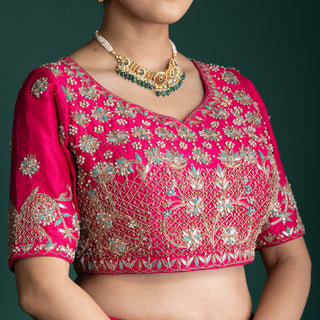 Vibrant Fuchsia Pink Bridal Lehenga