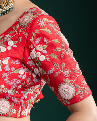 Statement Scarlet Red Lehenga