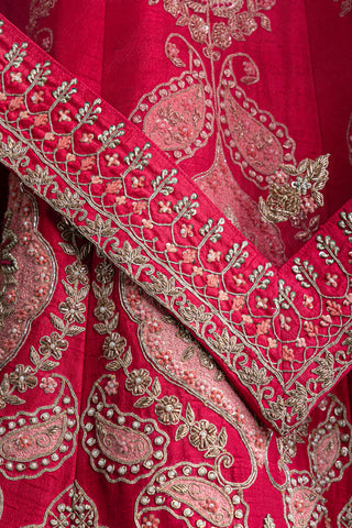 Imperial Ruby Red Lehenga