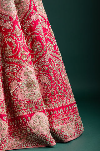 Imperial Ruby Red Lehenga