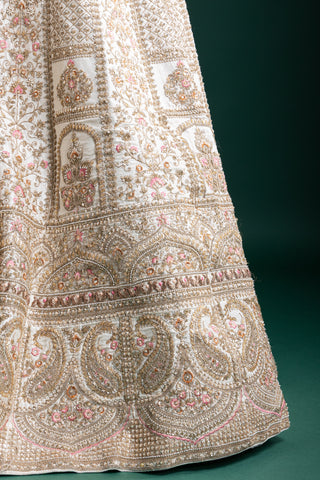 Blush Champagne Ivory Lehenga