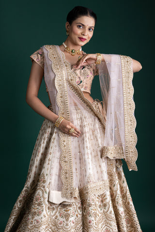 Luxe Ivory Mist Lehenga