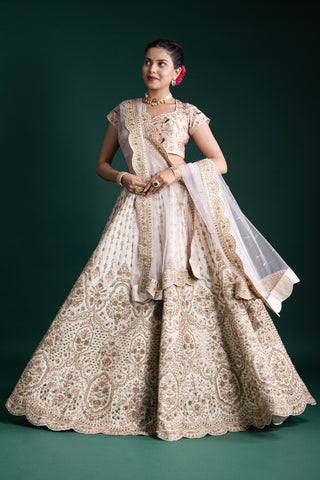 Luxe Ivory Mist Lehenga