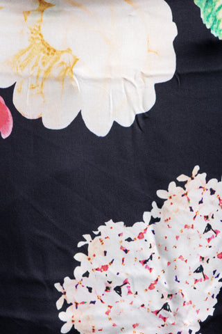 Noir Blossom Black Saree