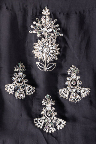 Elegant Midnight Noir Anarkali