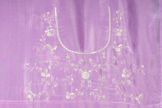 Ethereal Lilac Silk Saree