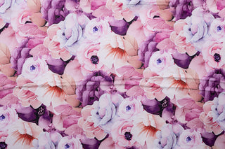 Rose Quartz Pink Floral Elegance Silk Saree