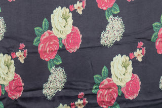 Noir Blossom Black Saree