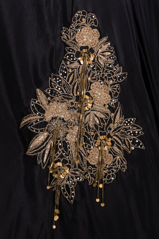 Exquisite Midnight Black Lehenga