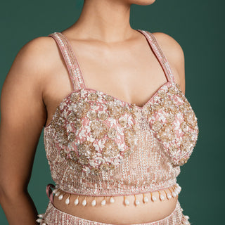 Blush Rosewood Lehenga