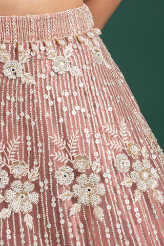Blush Rosewood Lehenga