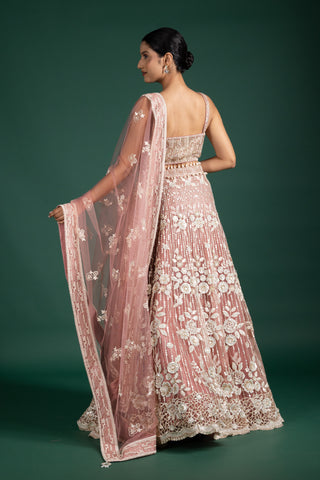 Blush Rosewood Lehenga