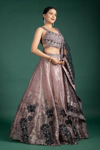 Smoky Taupe Lehenga