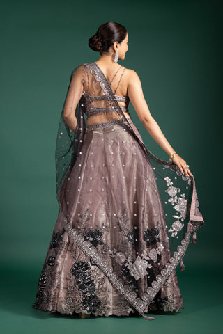 Smoky Taupe Lehenga