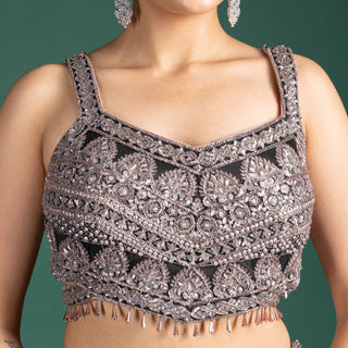 Smoky Taupe Lehenga