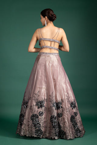 Smoky Taupe Lehenga