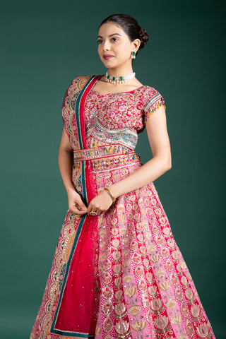 Luxurious Hot Pink Lehenga