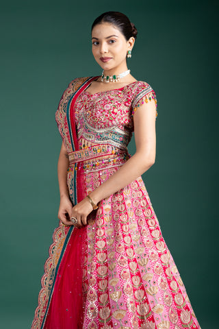 Luxurious Hot Pink Lehenga