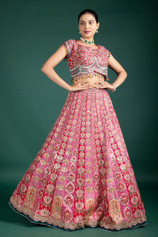 Luxurious Hot Pink Lehenga