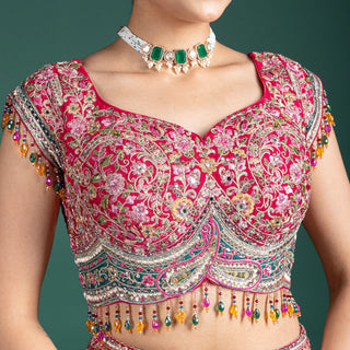 Luxurious Hot Pink Lehenga