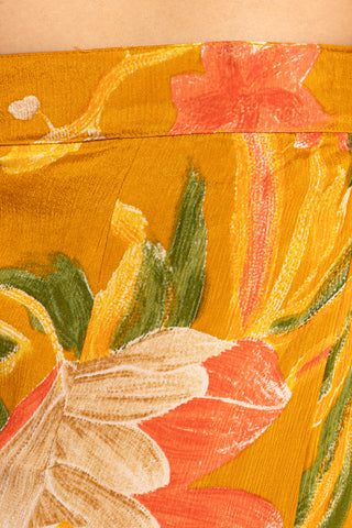 Mustard Floral Sharara Set