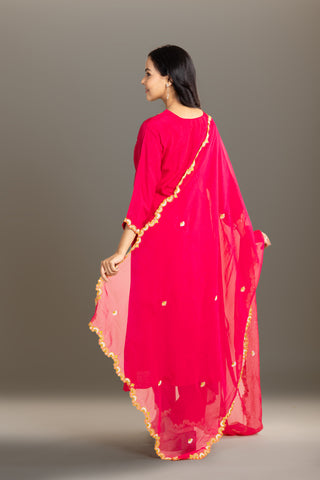 Fuchsia Pink Kurta Set