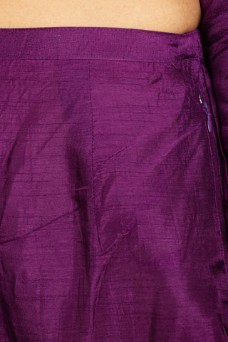 Regal Purple Embroidered Kurta