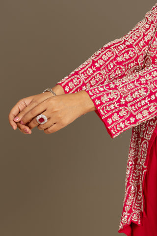 Elegant Fuchsia Pink Palazzo Set