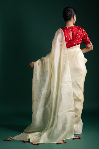 Classic Champagne Gold Saree