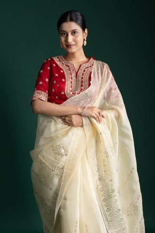 Classic Champagne Gold Saree