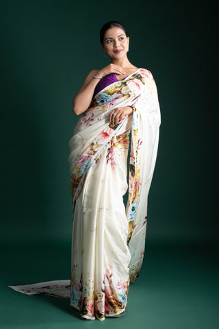 Lemon Meringue Yellow Silk Saree