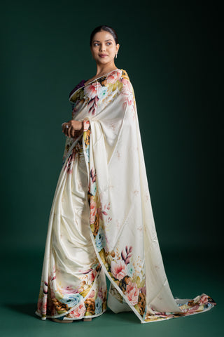 Lemon Meringue Yellow Silk Saree