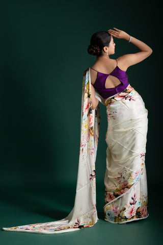 Lemon Meringue Yellow Silk Saree