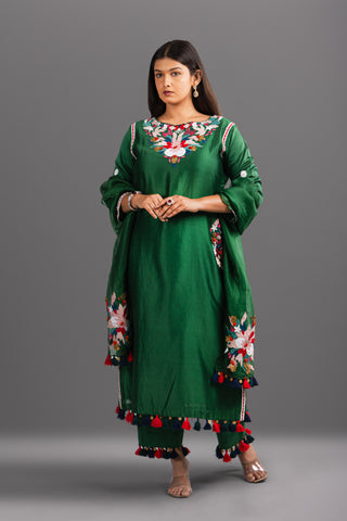 Forest Green Kurta Set