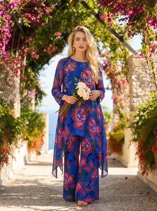 Indigo Petal Co-Ord Set