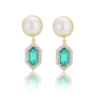 Cavi Drop Earrings (Emerald)
