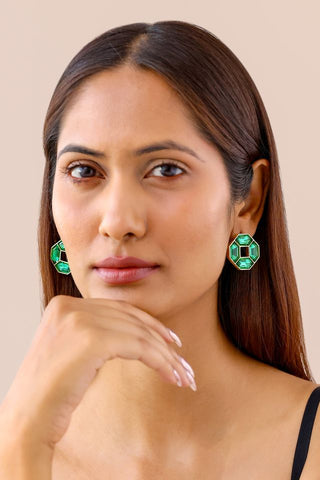 Cavana Mini Studs (emerald)