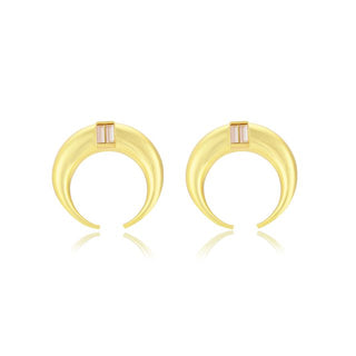 Copa Moon Earrings (White)